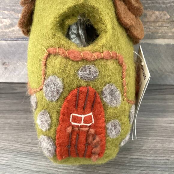 Wild Woolies FOREST HOUSE Felt Birdhouse Eco Friendly Fair Trade NWT - Picture 8 of 16